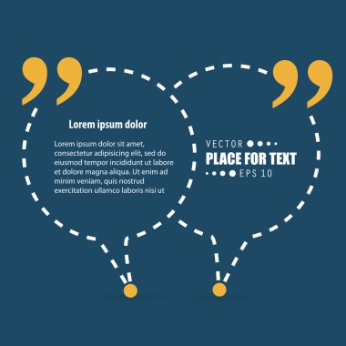 Soyut kavram vektör boş konuşma kare alıntı metin balonu. Web ve mobil app izole arka plan, illüstrasyon şablon tasarımı, yaratıcı sunu, iş Infographic sosyal medya için