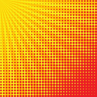 Yaratıcı soyut kavram vektör çizgi roman pop sanat tarzı boş düzeni şablonu bulutlar kiriş ve arka plan üzerinde izole nokta şekli ile. Web ve mobil uygulamalar, illüstrasyon kalıp çizmek için