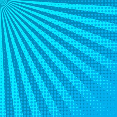 Yaratıcı soyut kavram vektör çizgi roman pop sanat tarzı boş düzeni şablonu bulutlar kiriş ve arka plan üzerinde izole nokta şekli ile. Web ve mobil uygulamalar, illüstrasyon kalıp çizmek için