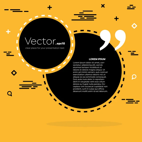 Concepto abstracto vector vacío discurso cuadrado cita texto burbuja. Para aplicaciones web y móviles aisladas en segundo plano, diseño de plantillas de ilustración, presentación creativa, infografía empresarial en redes sociales — Vector de stock