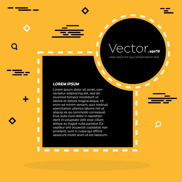 Abstrakte Konzept Vektor leere Rede Quadrat Zitat Textblase. für Web-und mobile App isoliert auf Hintergrund, Illustration Template Design, kreative Präsentation, Business-Infografik Social Media — Stockvektor