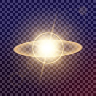 Parlak ışık efektlerinden oluşan yaratıcı bir konsept vektör kümesi siyah arka planda izole edilmiş kıvılcımlarla parlar. Resim tasarımı için, Noel kutlaması için pankart, sihirli ışık ışını