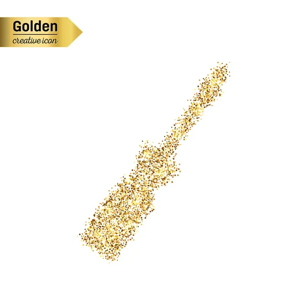Goldglitzer-Ikone des Schraubenziehers — Stockvektor