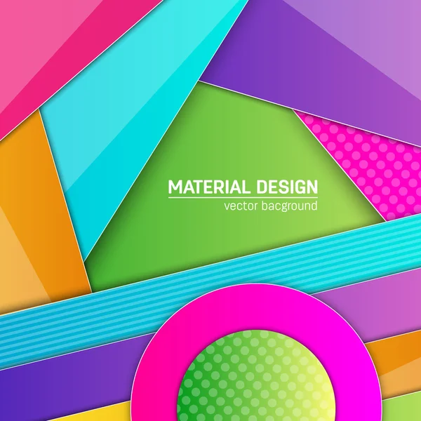 Fundo de design de material vetorial. Modelo de layout de conceito criativo abstrato. Para web e aplicativo móvel, design de ilustração de arte em papel. estilo em branco, cartaz, livreto. Elemento de papel de parede movimento. Plano ui . — Vetor de Stock