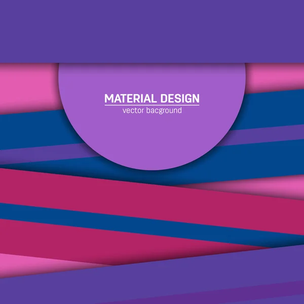 Fundo de design de material vetorial. Modelo de layout de conceito criativo abstrato. Para web e aplicativo móvel, design de ilustração de arte em papel. estilo em branco, cartaz, livreto. Elemento de papel de parede movimento. Plano ui . — Vetor de Stock