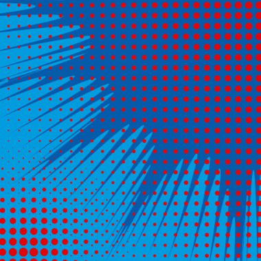 Yaratıcı soyut kavram vektör çizgi roman pop sanat tarzı boş düzeni şablonu bulutlar kiriş ve arka plan üzerinde izole nokta şekli ile. Web ve mobil uygulamalar, illüstrasyon kalıp çizmek için