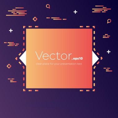 Soyut kavram vektör boş konuşma kare alıntı metin balonu. Web ve mobil app izole arka plan, illüstrasyon şablon tasarımı, yaratıcı sunu, iş Infographic sosyal medya için.