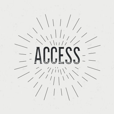 Metin ile soyut yaratıcı konsept tasarım düzeni. Web ve mobil simge izole üzerinde arka plan, sanat şablon, retro öğeler, logo, kimlik, etiketleri, rozet, mürekkep, etiket, kartı için.