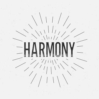 Metin ile soyut yaratıcı konsept tasarım düzeni. Web ve mobil simge izole üzerinde arka plan, sanat şablon, retro öğeler, logo, kimlik, etiketleri, rozet, mürekkep, etiket, kartı için.