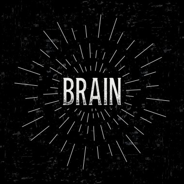 Metin ile soyut yaratıcı konsept tasarım düzeni. Web ve mobil simge izole üzerinde arka plan, sanat şablon, retro öğeler, logo, kimlik, etiketleri, rozet, mürekkep, etiket, kartı için.