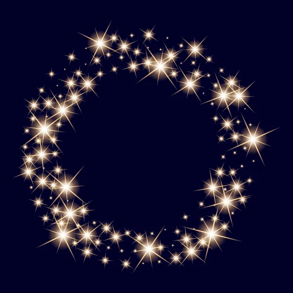 Conceito criativo Conjunto vetorial de estrelas de efeito de luz brilhante explode com faíscas isoladas em fundo preto. Para ilustração modelo arte design, banner para o Natal comemorar, raio de energia flash mágico — Vetor de Stock