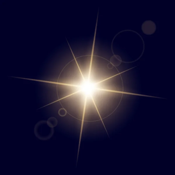 Concept créatif Ensemble vectoriel d'étoiles à effet de lumière brillante éclate avec des étincelles isolées sur fond noir. Pour la conception d'art de modèle d'illustration, bannière pour Noël célèbrent, rayon d'énergie flash magique — Image vectorielle
