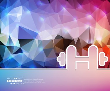 Yaratıcı soyut kavram vektör arka plan. Web ve mobil uygulamalar, illüstrasyon şablon tasarım, iş Infographic, broşür, afiş, tanıtım, poster, kapak, kitapçık, belge için