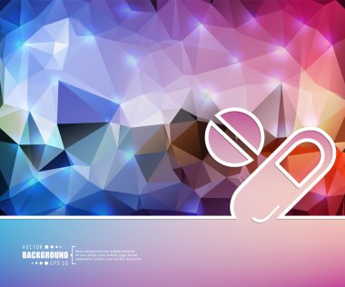 Yaratıcı soyut kavram vektör arka plan. Web ve mobil uygulamalar, illüstrasyon şablon tasarım, iş Infographic, broşür, afiş, tanıtım, poster, kapak, kitapçık, belge için