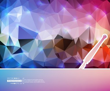 Yaratıcı soyut kavram vektör arka plan. Web ve mobil uygulamalar, illüstrasyon şablon tasarım, iş Infographic, broşür, afiş, tanıtım, poster, kapak, kitapçık, belge için