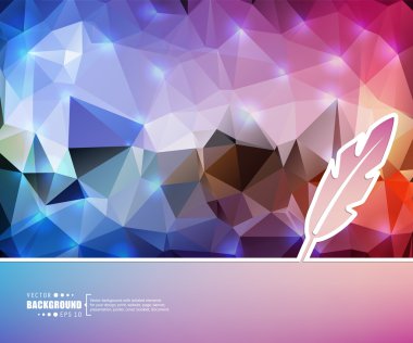 Yaratıcı soyut kavram vektör arka plan. Web ve mobil uygulamalar, illüstrasyon şablon tasarım, iş Infographic, broşür, afiş, tanıtım, poster, kapak, kitapçık, belge için