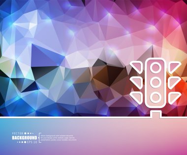 Yaratıcı soyut kavram vektör arka plan. Web ve mobil uygulamalar, illüstrasyon şablon tasarım, iş Infographic, broşür, afiş, tanıtım, poster, kapak, kitapçık, belge için