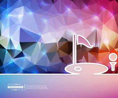 Yaratıcı soyut kavram vektör arka plan. Web ve mobil uygulamalar, illüstrasyon şablon tasarım, iş Infographic, broşür, afiş, tanıtım, poster, kapak, kitapçık, belge için