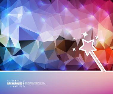 Yaratıcı soyut kavram vektör arka plan. Web ve mobil uygulamalar, illüstrasyon şablon tasarım, iş Infographic, broşür, afiş, tanıtım, poster, kapak, kitapçık, belge için