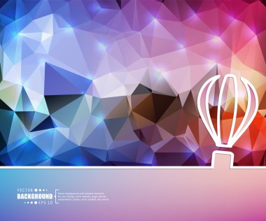 Yaratıcı soyut kavram vektör arka plan. Web ve mobil uygulamalar, illüstrasyon şablon tasarım, iş Infographic, broşür, afiş, tanıtım, poster, kapak, kitapçık, belge için