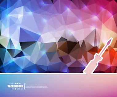 Yaratıcı soyut kavram vektör arka plan. Web ve mobil uygulamalar, illüstrasyon şablon tasarım, iş Infographic, broşür, afiş, tanıtım, poster, kapak, kitapçık, belge için