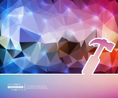 Yaratıcı soyut kavram vektör arka plan. Web ve mobil uygulamalar, illüstrasyon şablon tasarım, iş Infographic, broşür, afiş, tanıtım, poster, kapak, kitapçık, belge için