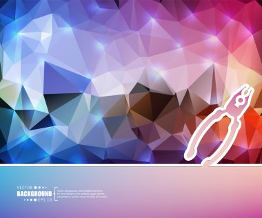 Yaratıcı soyut kavram vektör arka plan. Web ve mobil uygulamalar, illüstrasyon şablon tasarım, iş Infographic, broşür, afiş, tanıtım, poster, kapak, kitapçık, belge için