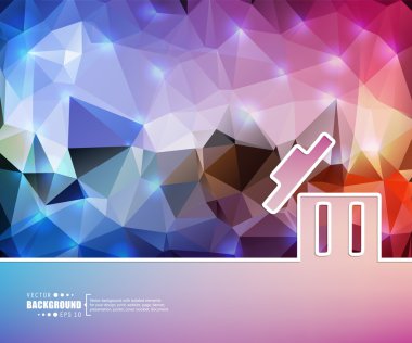 Yaratıcı soyut kavram vektör arka plan. Web ve mobil uygulamalar, illüstrasyon şablon tasarım, iş Infographic, broşür, afiş, tanıtım, poster, kapak, kitapçık, belge için