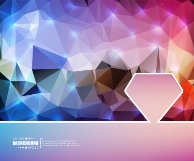 Yaratıcı soyut kavram vektör arka plan. Web ve mobil uygulamalar, illüstrasyon şablon tasarım, iş Infographic, broşür, afiş, tanıtım, poster, kapak, kitapçık, belge için