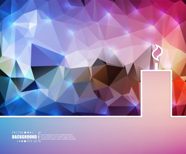 Yaratıcı soyut kavram vektör arka plan. Web ve mobil uygulamalar, illüstrasyon şablon tasarım, iş Infographic, broşür, afiş, tanıtım, poster, kapak, kitapçık, belge için