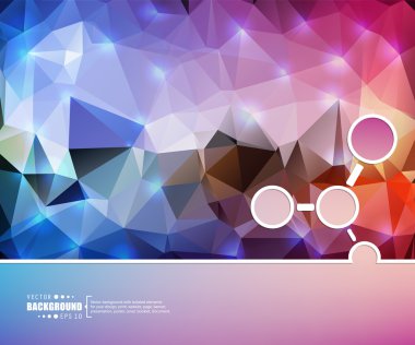 Yaratıcı soyut kavram vektör arka plan. Web ve mobil uygulamalar, illüstrasyon şablon tasarım, iş Infographic, broşür, afiş, tanıtım, poster, kapak, kitapçık, belge için