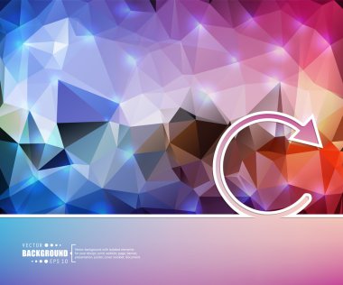 Yaratıcı soyut kavram vektör arka plan. Web ve mobil uygulamalar, illüstrasyon şablon tasarım, iş Infographic, broşür, afiş, tanıtım, poster, kapak, kitapçık, belge için