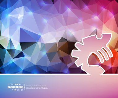 Yaratıcı soyut kavram vektör arka plan. Web ve mobil uygulamalar, illüstrasyon şablon tasarım, iş Infographic, broşür, afiş, tanıtım, poster, kapak, kitapçık, belge için