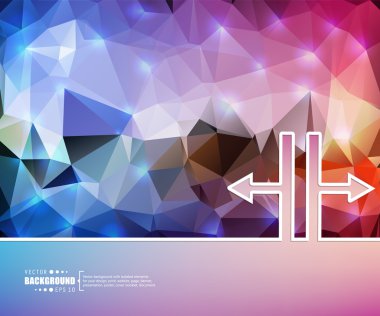 Yaratıcı soyut kavram vektör arka plan. Web ve mobil uygulamalar, illüstrasyon şablon tasarım, iş Infographic, broşür, afiş, tanıtım, poster, kapak, kitapçık, belge için