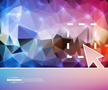 Yaratıcı soyut kavram vektör arka plan. Web ve mobil uygulamalar, illüstrasyon şablon tasarım, iş Infographic, broşür, afiş, tanıtım, poster, kapak, kitapçık, belge için