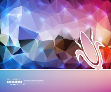 Yaratıcı soyut kavram vektör arka plan. Web ve mobil uygulamalar, illüstrasyon şablon tasarım, iş Infographic, broşür, afiş, tanıtım, poster, kapak, kitapçık, belge için