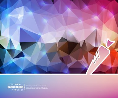 Yaratıcı soyut kavram vektör arka plan. Web ve mobil uygulamalar, illüstrasyon şablon tasarım, iş Infographic, broşür, afiş, tanıtım, poster, kapak, kitapçık, belge için