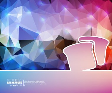 Yaratıcı soyut kavram vektör arka plan. Web ve mobil uygulamalar, illüstrasyon şablon tasarım, iş Infographic, broşür, afiş, tanıtım, poster, kapak, kitapçık, belge için