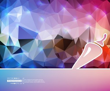 Yaratıcı soyut kavram vektör arka plan. Web ve mobil uygulamalar, illüstrasyon şablon tasarım, iş Infographic, broşür, afiş, tanıtım, poster, kapak, kitapçık, belge için