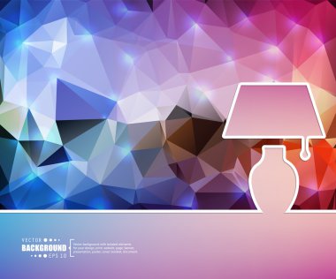 Yaratıcı soyut kavram vektör arka plan. Web ve mobil uygulamalar, illüstrasyon şablon tasarım, iş Infographic, broşür, afiş, tanıtım, poster, kapak, kitapçık, belge için