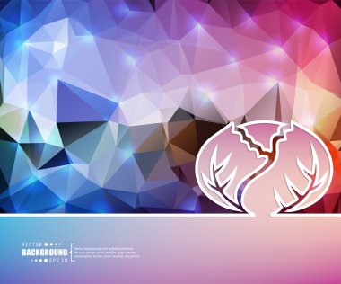 Yaratıcı soyut kavram vektör arka plan. Web ve mobil uygulamalar, illüstrasyon şablon tasarım, iş Infographic, broşür, afiş, tanıtım, poster, kapak, kitapçık, belge için