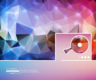 Yaratıcı soyut kavram vektör arka plan. Web ve mobil uygulamalar, illüstrasyon şablon tasarım, iş Infographic, broşür, afiş, tanıtım, poster, kapak, kitapçık, belge için