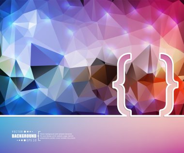 Yaratıcı soyut kavram vektör arka plan. Web ve mobil uygulamalar, illüstrasyon şablon tasarım, iş Infographic, broşür, afiş, tanıtım, poster, kapak, kitapçık, belge için