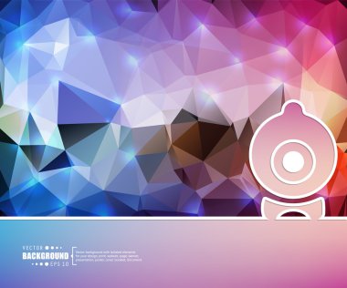 Yaratıcı soyut kavram vektör arka plan. Web ve mobil uygulamalar, illüstrasyon şablon tasarım, iş Infographic, broşür, afiş, tanıtım, poster, kapak, kitapçık, belge için