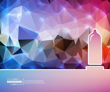 Yaratıcı soyut kavram vektör arka plan. Web ve mobil uygulamalar, illüstrasyon şablon tasarım, iş Infographic, broşür, afiş, tanıtım, poster, kapak, kitapçık, belge için