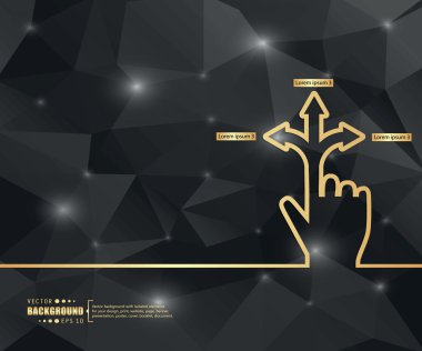 Yaratıcı soyut kavram vektör arka plan. Web ve mobil uygulamalar, illüstrasyon şablon tasarım, iş Infographic, broşür, afiş, tanıtım, poster, kapak, kitapçık, belge için