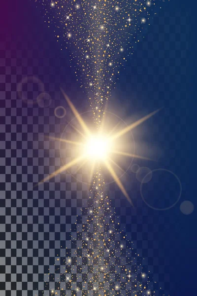 Δημιουργική αντίληψη Διάνυσμα σετ από λαμπερά αστέρια λάμψης εκρήγνυται με λάμψη που απομονώνεται σε μαύρο φόντο. Για το πρότυπο εικονογράφησης σχέδιο τέχνης, πανό για τα Χριστούγεννα γιορτάζουν, μαγικό φλας ενεργειακή ακτίνα — Διανυσματικό Αρχείο