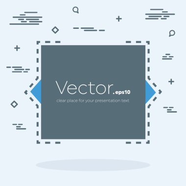 Soyut kavram vektör boş konuşma kare alıntı metin balonu. Web ve mobil app izole arka plan, illüstrasyon şablon tasarımı, yaratıcı sunu, iş Infographic sosyal medya için