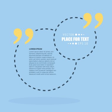 Soyut kavram vektör boş konuşma kare alıntı metin balonu. Web ve mobil app izole arka plan, illüstrasyon şablon tasarımı, yaratıcı sunu, iş Infographic sosyal medya için