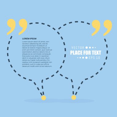 Soyut kavram vektör boş konuşma kare alıntı metin balonu. Web ve mobil app izole arka plan, illüstrasyon şablon tasarımı, yaratıcı sunu, iş Infographic sosyal medya için